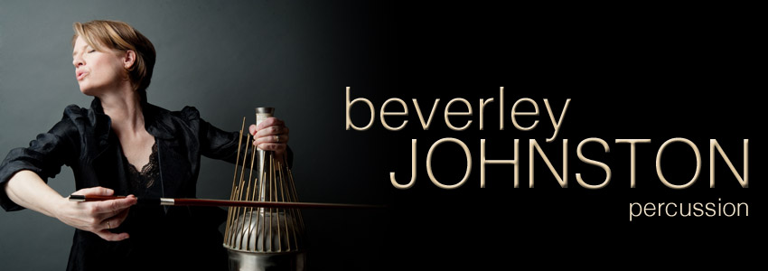 Bev Johnston, percussion